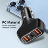 Caricabatterie per auto doppio QC3.0 Caricabatterie per ricarica rapida PD da 20 W Caricabatterie per auto USB-C di tipo C Caricabatterie per auto per iPhone Samsung Xiaomi