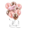 Andra evenemangsfestleveranser Bachelorette Decorations Samma penis Forever Foil Balloon Set Hen Accessories Globos Wiht Rose Gold Confetti Ballon 230504