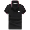 Designer Mens T Shirts Basic Business Monclair Classic Polo Shirt Fashion France Brand Summer Men Shirts broderade armbands bokstavsmärken Mens Polo Shirt