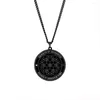 Colliers pendentifs HLSS228 Le télescope du système de divination de Zoroastre Grande vision de sorcellerie Talisman Amulette Collier en acier inoxydable