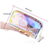 Cosmetic Bags Cases Laser Ins Style Korean s Semicircle Travel Buggy Portable Dumpling Shaped Transparent Wash 230503