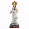 Pendentif Colliers Diyalo Bienheureuse Vierge Mère Maria Statue En Résine Cœur Immaculé De Marie Figurine Sur Socle Généreux Décor Religieux