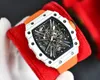 Luxury Richas Miers Swiss Watch ZF Factory Tourbillon Movimento automatico RM1201 Real Tourbillon Fantasic Superb Uomini Orologi da polso 562G UHR NTPT