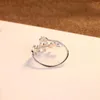 Cluster Rings SA SILVAGE JEERLY 925 Sterling voor vrouwelijke luxe sieraden S925 Silver Ring Olijftak Blad Vrouw goed verkoopt