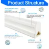 2st Integrated 9W 6W LED Tube T5 Light 220V 60cm 30cm T5 Tube Lamp varm kall vit LED -lysrör