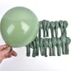 Décoration de fête 5/10/18 pouces Beige crème ballons bébé douche anniversaire mariage marron avocat vert mat hélium Ballon arc