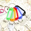 Porte-clés 30 pièces en plastique coloré porte-clés chaîne signe bagages accessoires