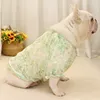 Psa odzież letnia t-shirt mops ubrania francuskie buldog szlachetne koszulka pudle bichon schnauz francuscy frenchies psa ubra