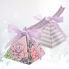 Geschenkwikkeling 25 PCS Bridal Shower Candy Box Chocolate Party Cookie Gifts Triangle Wedding Boxes