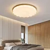 Lampki sufitowe japońska lampa z bali retro vintage proste plisowane ultra-cienkie okrągłe nordyckie studium sypialni Lampy LED