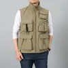 Men's Vests Pograph Vest Tactical Clothing Man Jacket Men Sweatshirts Tools Pocket Elegant Casual Mesh Luxury Unloading