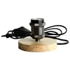 Supports de lampe TIANFAN Vintage Table Edison Ampoule Base E27 Bronze Avec 1.8 M Plat UE Plug Câble Gradateur Bureau