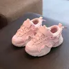 Athletic Outdoor Pink Platform Kinder Chunky Sneakers für Mädchen Leichte Arch Support Kinderschuhe Jungen Student Outdoor Laufschuhe G02251 AA230503