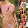 Frauen Bikini Brand Bikini Schwimmshorts Frauen Tanga Badeanzug sexy Unterwäsche Stück dünner Gurt Solid Farbe