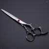 Anpassa professionell 6,0 tum 440C Dragon Hair Scissors Bag Thinning Barber Cutting Scissor Shears Frisörsuppsättning