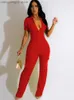 Women's Jumpsuits Rompers Neon Green Catch Flights Jumpsuit One Piece Women Clothing Clubwear Short Sleeve Pockets Details Jumpsuits Overalls T230504