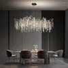 Kroonluchters woonkamer kristal kroonluchter luxe el tak decoratieve verlichting dineren led lampen goud /zilver