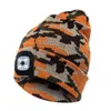 Cappellini da ciclismo USB LED Beanie Multiuso Mantieni caldo Cappello Luci Ricaricabile Staccabile Luminosità a 3 marce Unisex per la pesca notturna