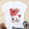 Womens TShirt Tee Women Casual Top Love Tree Lovely Leopard Clothes Lady Manica corta Moda Estate Tshirt Primavera Donna Graphic TShirt 230503