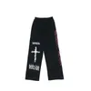 Men's Pants Goth Men Japanese Streetwear Straight Casual Male Harajuku High Street Wide Leg Graffiti Punk Hip Hop Trousers 230428