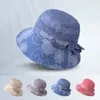 Letni oddychający kubełko słoneczny kapelusz SŁUKALNY KAŁKA DUŻA BRIM Outdoor Travel Travel Beach Suncreen Hat Cap