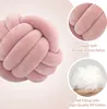 Cushion/Decorative Pillow Cushions Inyahome Soft Knot Ball Round Throw Cushion Kids Home Decoration Knotted Handmade 230504