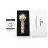 Armbandsur Sapphire Crystal Watch for Women Olense LQ8036 Vakuumelektroplätering 316L rostfritt stål damkvartsverktygslåda 2023