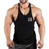 Canottiere da uomo Gym Men Stringer Bodybuilding Fitness Canotte Muscle Vest Cotton Hooded Round No Pain Gain Felpe con cappuccio 230504