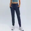Damen Ready to Joggers Pants LU-088 Leichte Workout-Jogginghose mit hoher Taille, weiche, lässige, sportliche Joggerhose mit tiefen Taschen