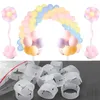 Decorazione per feste 50 pezzi Palloncini Fibbia ad arco Clip in plastica Staffa Connettore per palloncino Anello per archi Cartella Compleanno Matrimonio Prom