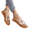 Women Flats Sandals Summer Casual Rome Shoes Designer Clip Toe Dress Slippers Trend Slides Beach Mujer Zapatos