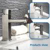 Bathroom Sink Faucets Basin Faucet Deck Mounted Cold Water Mixer Taps Matte Black Lavatory Tap Crane 230504