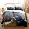 Bedding Sets Print Retro Style Tank Duvet Cover Set For Men Boy Teen Kid War Times Fireworks Full Microfiber Quilt