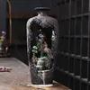 Dekorativa föremål Figurer Heminredning Vase Designprydnad Harts Handmedia Lucky Fengshui Waterfall Backflow rökelse Censer 230504