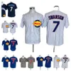 أعلى جودة S-XXXL Chicago 7 Dansby Swanson Baseball Jerseys Mens