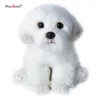 Plush Dolls Maltese Stuffed Dog Dolls Plush Toy Cute Simulation Pets Fluffy Baby Birthday Gifts Christmas Children Malzis Puppy Drop 230503