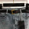 Women Jeans Designer Denim Shorts Summer Breathable Blue Short Jenas with Belt