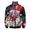 Men's Jackets 2023 3D Happy Merry Christmas Printed Zipper Jacket Men/Women Long Sleeve Fashion Streetwear Clothes