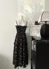 Vestidos casuales Verano Floral Slip para mujer French Split Estilo suave Highend Design Sense Long Party 230504