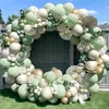 Другие мероприятия поставляют авокадо зеленый воздушный шар в гирлянде арка, свадебный балун
