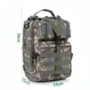 Buitenzakken Camouflage Tactical Assault Pack Sling Backpack Army Molle EDC Rucksack Bag voor buitenwandeling kamperen Jacht reizen 230504