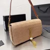Designer High Leathertop Superior Quality Women Straw Bag Fashion Beach Vacation Woven One-shoulder Messenger Bags with Ss23 Fashionable