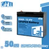 Batterie solaire LiFePO4 12V, 200ah, 24V, 100ah, Grade A, 50ah, Lithium, fer, Phosphate, BMS intégré, pour camping-car, camping-car et camping-car