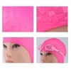 Bonnets de bain Bonnet de bain en forme de gouttelette pour hommes femmes Grand silicone imperméable adultes chapeau de bain été Natacion oreille protéger équipement de plongée 230503