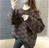 Kadın Sweaters Kadın Kazak Kadın Sweatshirt Marka Klasik Harfler Tasarımcı Taligan Uzun Kollu Üst bayanlar yaka pamuk T230504