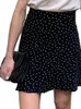 Rokken Toppies Zomerraden Polka Dot Mini -rokken Sexy Aline Ruffles Faldas Streetwear 230504