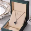 Gold Van-clef & Arpes Plated Necklaces Designer Two-sided Four-leaf Fashional Pendant Necklace Wedding Party Jewelry No Box