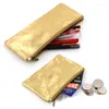 Gold Pencil Case School Supplies Stationery Gift Storage Zipper Bags Golden Box Kraft Paper Natural Washable ECO