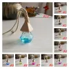 Diamond Car Perfume Bottle Pendant Empty Bottle Air Freshener Perfume Fragrance Diffuser Empty Glass Bottle Portable Pendants