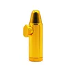 Bullet Shape Metal Snuff Snorter Sniffer Pipe Tobacco Pipes Cigarett Dispenser Mini Sniff Metal Tube Nasal Aluminium Bottle Bullet-Shaped Rocket 7 Colors DHL